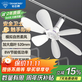 钻石牌大吊扇加大扇叶升级高速电机小吊扇大风力电风扇蚊帐扇家用学生宿舍轻音电风扇吊式小电扇