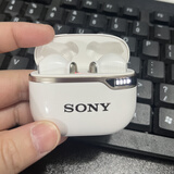 索尼蓝牙耳机降噪运动跑步重低音立体声HIFI半入耳式超长续航防汗骑行通话听歌音乐SONY无线耳机 白色