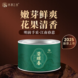 西湖江南茶叶绿茶明前嫩芽碧螺春30g2025新茶春茶罐装自己喝送伴手礼