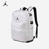 Jordan耐克AJ双肩包 NIKE大学生电脑包大容量书包 白色/白色/黑色
