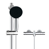 高仪（GROHE）维达利110mm手持恒温花洒套装三式出水挂墙式
