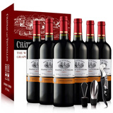 图利斯法国原酒进口红酒 图利斯系列 干红葡萄酒节日礼品 750ml 整箱6支