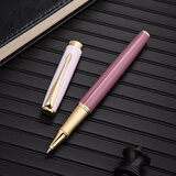 英雄（HERO） 宝珠笔 E609日常书写商务练字三年级中小学男女签字笔 金夹  陈酒红 简装