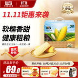 北纬47°杂粮礼盒 4斤 黄糯鲜玉米5根+白糯鲜玉米5根 早餐苞米礼盒装