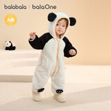巴拉巴拉童装婴儿连体衣秋冬宝宝外出抱衣哈衣爬服珊瑚绒男童女童婴童衣服
