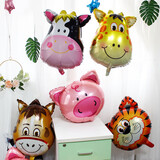 京唐 幼儿园开学场景布置气球宝宝生日派对背景墙卡通铝箔气球装饰