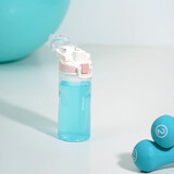 乐扣乐扣（LOCK&LOCK）人鱼线塑料运动水杯便携水壶带刻度提手男女水杯子520ML淡粉色