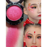 希贝（Xibei）希贝儿童舞台妆单色珠光眼影幼儿园表演蓝色亮片啫喱闪粉大红色绿 03号红色参考图片