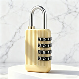 奥本密码锁挂锁 健身房储物柜门锁学生宿舍柜锁工具箱锁金属锁021黄