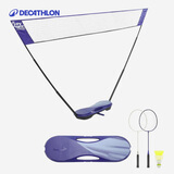 迪卡侬（DECATHLON）快开网羽毛球网架便携式羽毛球网简易羽毛球架训练IVJ1 3m 快开球网-宝石蓝