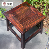 曦世 红木家具印尼黑酸枝 (学名:阔叶黄檀）实木小方凳 中式小板凳 家用换鞋凳 小矮凳子 小方凳