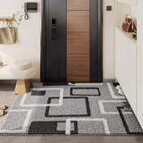 七七家入户进门地垫门垫门口脚垫家用厨房卫生间浴室吸水防滑垫子可定制 灰色现代 60cm*90cm 室内门口