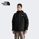 The North Face北面冲锋衣男棉服内胆三合一秋冬外套8FHW 黑色/JK3 M