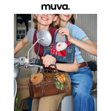 muva.町町包 英伦风袢带手提斜挎包高级感通勤外出小拎包小众生日礼物