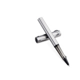 凌美（LAMY）签字笔宝珠笔 圆珠笔 生日节日礼物学生成人练字文具 德国进口 恒星系列 银灰色 黑色笔芯0.7mm