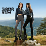 SIINSIIN【专享】鲨鱼裤女外穿健身2024款高腰提臀收腹打底裤5.0塑身裤 【超暖】显瘦黑 M （ 96-110斤）