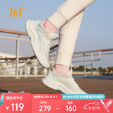 361°运动鞋女秋季网布透气健身轻便休闲厚底慢跑步鞋子女682232210-1