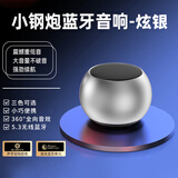 栢启歆蓝牙音响迷你小型超重高音质小音箱平板手机低音炮家用户外小钢炮大音量便携式手机桌面迷你小音箱 DZ迷你小钢炮-蓝牙音响【炫银】
