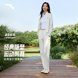 安踏易打理套装丨立领卫衣外套运动长裤两件套女装休闲针织运动套