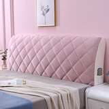 猫喜花床头罩保护套2025新款加厚夹棉床头套实木铁全包床头套罩四季通用 维也纳-粉色 床头190宽*60高*3-25内厚度cm