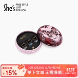 She's茜子仿水晶简约盘发小抓夹时尚刘海发夹生日礼物送女友CC色