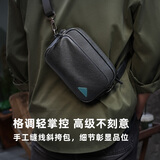 鹿师傅黑色手工植鞣头层牛皮真皮男士单肩斜挎包大容量通勤简约新款包包 黑色 头层牛皮