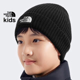 北面童装Logo Box男女儿童帽子针织帽户外保暖北面儿童针织帽|8CGU JK3/宇宙黑 帽围 40.6cm（推荐4-8岁）
