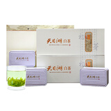 六雨新茶2025天目湖白茶礼盒装送礼茶叶江苏溧阳特产嫩芽炒青春茶绿茶 50g*4罐 （买送礼盒+手拎袋）