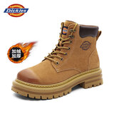 Dickies男士马丁靴高帮时尚男靴工装靴情侣靴男 土黄-加绒 40-男女款