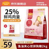 麦富迪狗粮 鲜肉夹心双拼狗粮 鱼油乳钙羊奶夹心成犬幼犬全犬种全价犬粮 【美毛护肤】鱼油蛋黄夹心粮2kg