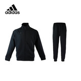阿迪达斯 （adidas）运动套装男秋季防风外套长裤两件套跑步运动套装 黑黑 3XL 