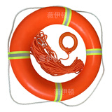 薇伊顿船用专业聚乙烯塑料救生圈带绳成人实心救身圈船检ccs游泳圈5556 大人PVC泡沫救生圈+20m绳带环钩