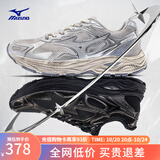 美津浓（MIZUNO）【RACER S 1.0】软底轻便运动跑步鞋男女同款缓震透气休闲慢跑鞋 18/脏脏银 37 (235mm)