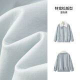 森马（Semir）外套女秋冬仿羊羔毛绒翻领短款特宽松显瘦甜酷机车风时尚保暖夹克