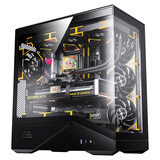 爱国者（aigo）炫影K10 黑色 游戏电脑台式主机箱 支持360水冷 ATX主板/四面快拆/270°海景房/5090显卡