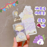 诗晶（SHIJING）诗晶可爱冰淇淋儿童润唇膏小女孩专用秋冬季滋润保湿补水水果味防 冰淇淋儿童唇膏-葡萄味