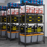 溢彩年华厨房置物架落地货架多层杂物零食架果蔬菜储物收纳架五层75cm2393