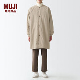 无印良品 MUJI 男女通用 不易沾水 立领大衣 无性别 男款女款 BDE16C1A 浅米色 XXS-XS