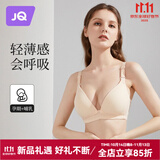 婧麒（JOYNCLEON）哺乳文胸孕妇内衣怀孕期哺乳薄款喂奶文胸产后前开扣无钢圈托聚拢 肤色3128【薄款透气聚拢】 85C