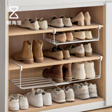 懒角落鞋架家用伸缩鞋柜分层隔板鞋托下挂置物架多功能收纳架神器免安装 【高款加长】下挂式分层鞋架