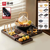 豪峰2025新款围炉泡茶壶整套茶具套装家用电陶炉蒸煮一体送伴手礼物