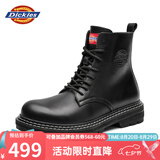 Dickies马丁靴男靴子男拉链系带男靴工装靴 黑色【男款】 40 