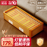 湘森实木烤火炉取暖器家用暖脚器烤脚火箱办公室烘脚神器电火桶烤火箱桌下烤火器XR 四人款【80*40CM】智能恒温 耐用省电