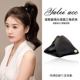 皇家密码法式缎面贝壳三角抓夹女高级感2025新款饱满后脑勺马尾发夹鲨鱼夹