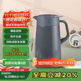 虎牌（TIGER）保温壶 304不锈钢时尚保温壶PWO-A16C-HD 深灰色 1.6L