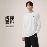 耐克双11耐克NIKE春夏男长袖T恤宽松SPORTSWEAR卫衣AR5194-100白色S