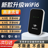 本腾随身wifi6无线网络路由器新款移动便携式免插卡宿舍工地租房车载户外云南新疆官方旗舰店通用流量 【豪华版套餐】--WIFI6强化 版（带电池）