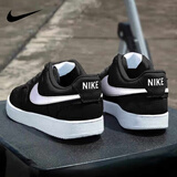 耐克（NIKE）男鞋板鞋 2025新款秋季时尚运动鞋舒适耐磨低帮运动休闲鞋滑板鞋 COURT VISION/黑色白勾 39
