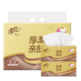 清风（APP）抽纸 金装厚柔4层 90抽6包 卫生纸巾 餐巾纸抽 面巾纸 提装