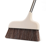 家家爽猪鬃毛马鬃毛扫把套装家用鬃毛扫帚簸箕套装组合家用不易粘发 卡其色单扫把（新款纯马鬃）